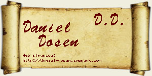 Daniel Došen vizit kartica